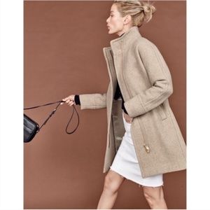 J. Crew Stadium Cloth Wool Cocoon Coat 0
